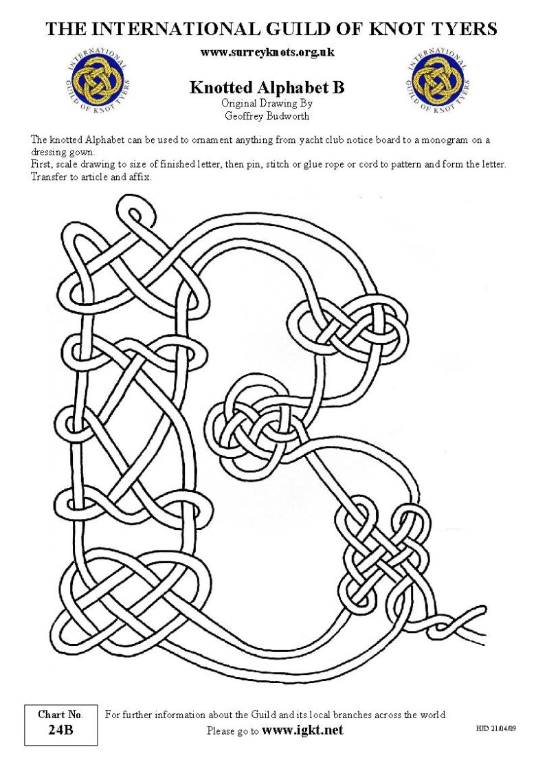 Knotted Alphabet B