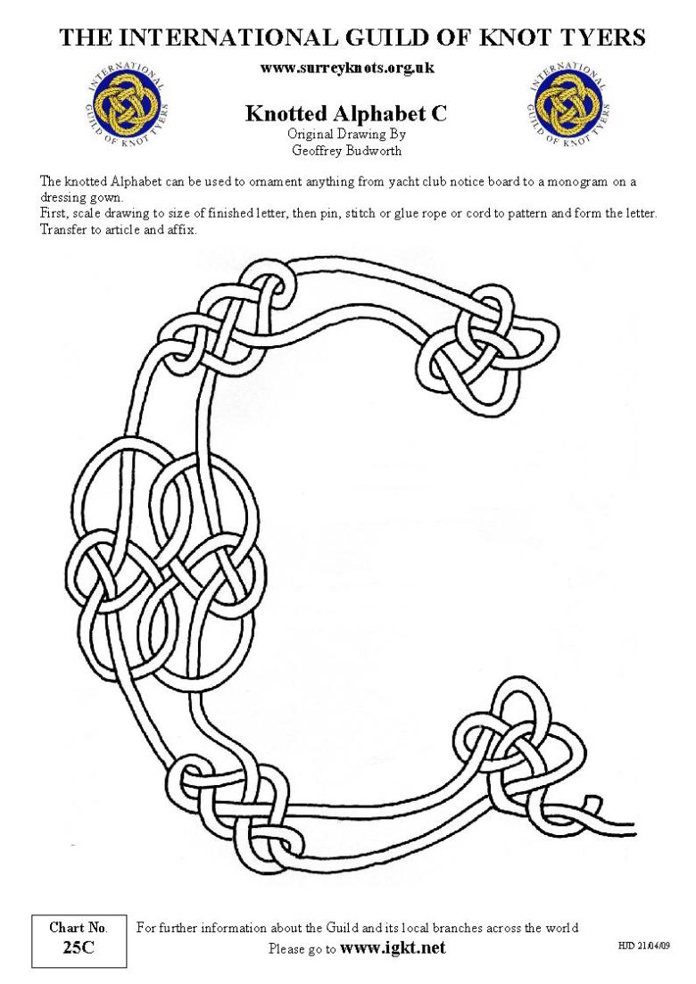 Knotted Alphabet C