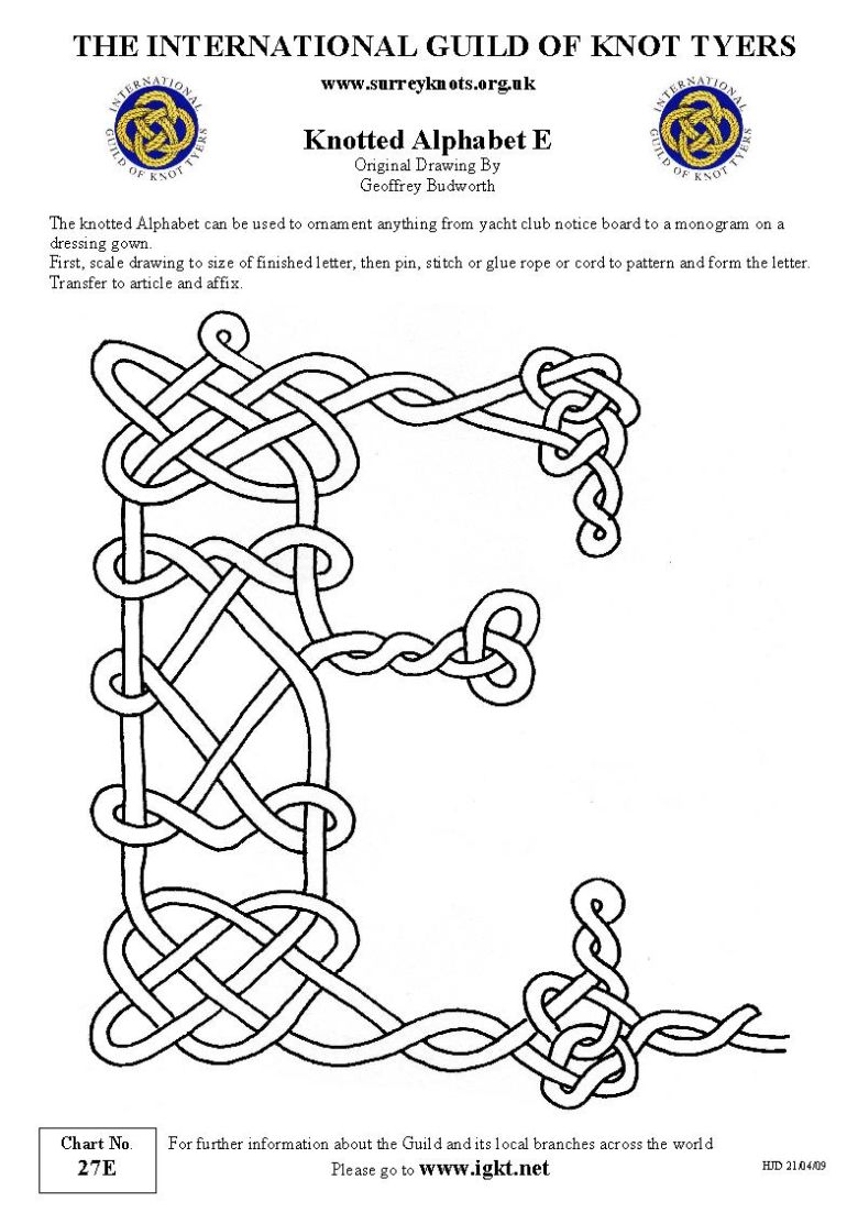 Knotted Alphabet E