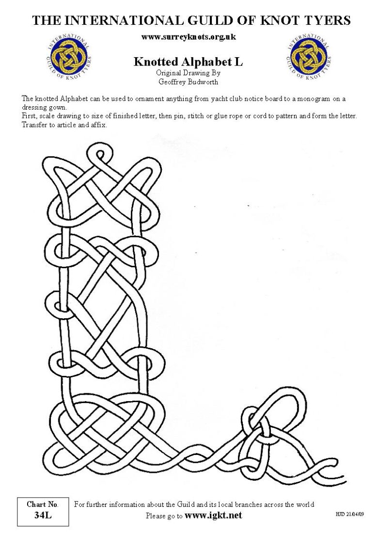 Knotted Alphabet L
