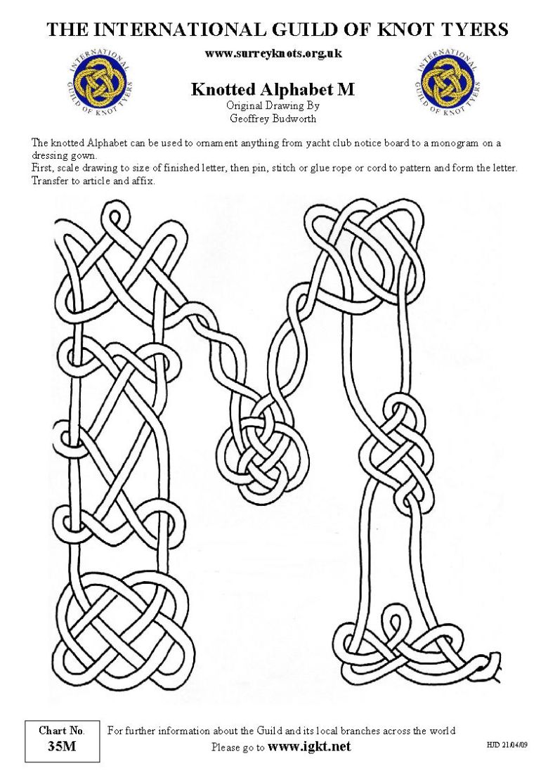 Knotted Alphabet M