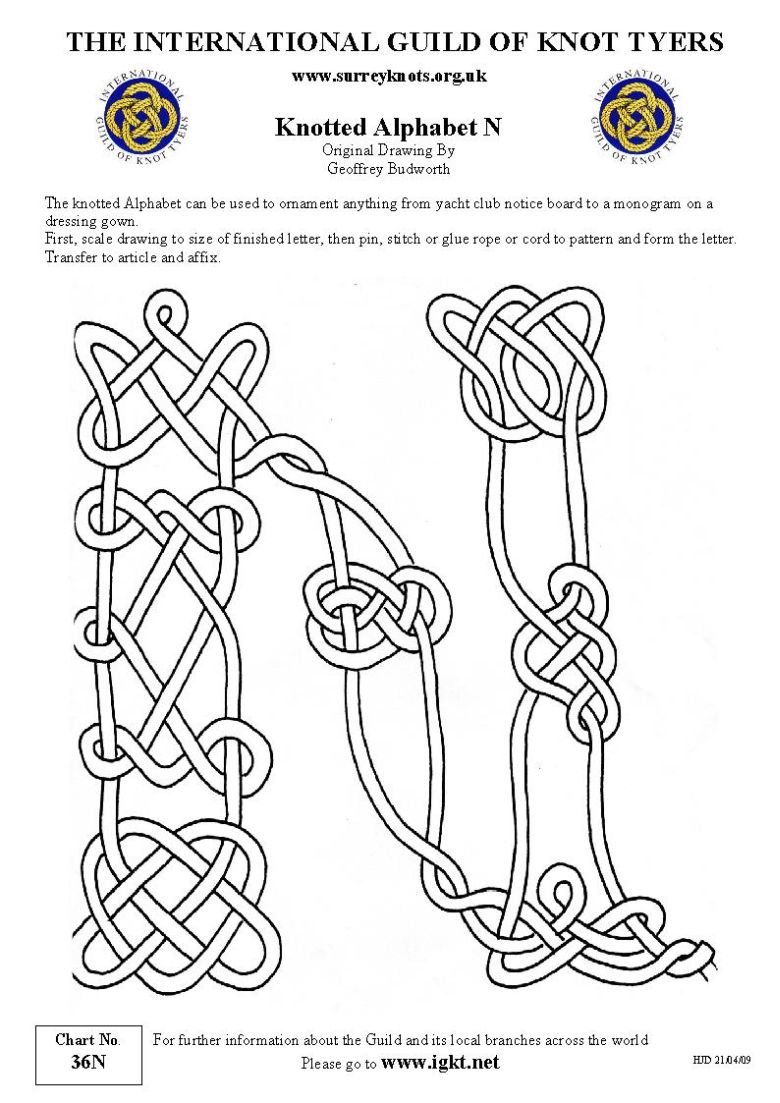 Knotted Alphabet N