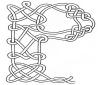Knotted Alphabet P Knotted Alphabet P