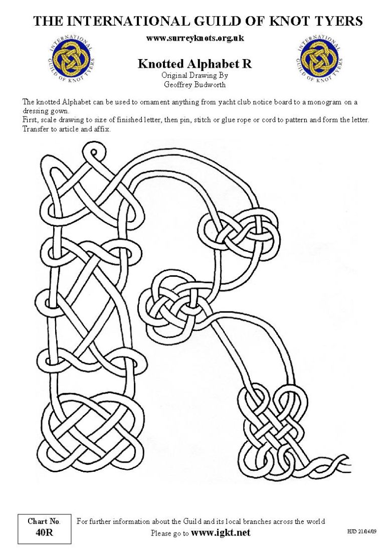 Knotted Alphabet R