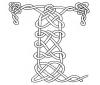 Knotted Alphabet T Knotted Alphabet T