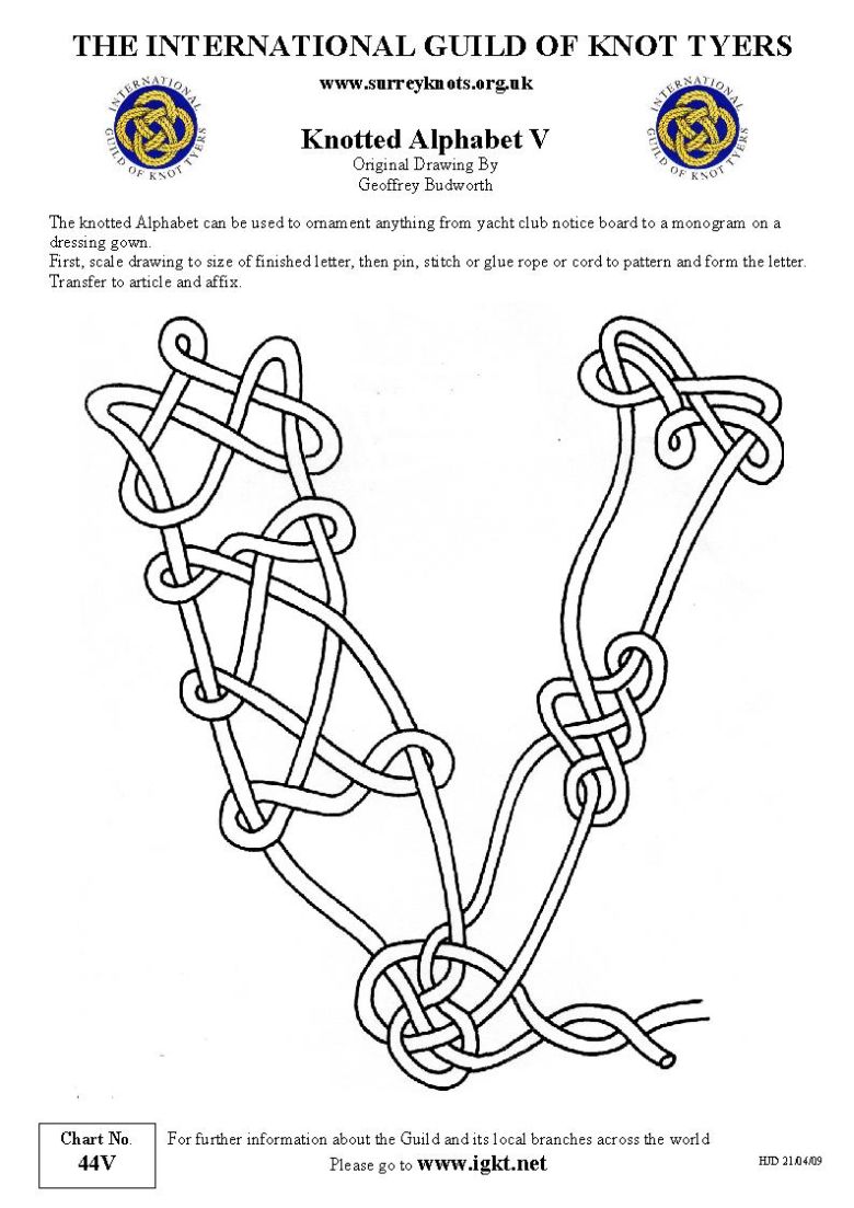 Knotted Alphabet V